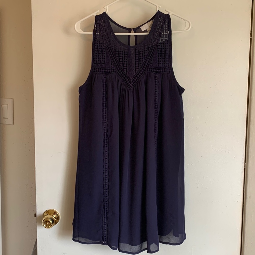 Navy Blue Boho Dress